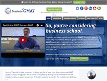 Tablet Screenshot of dominatethegmat.com